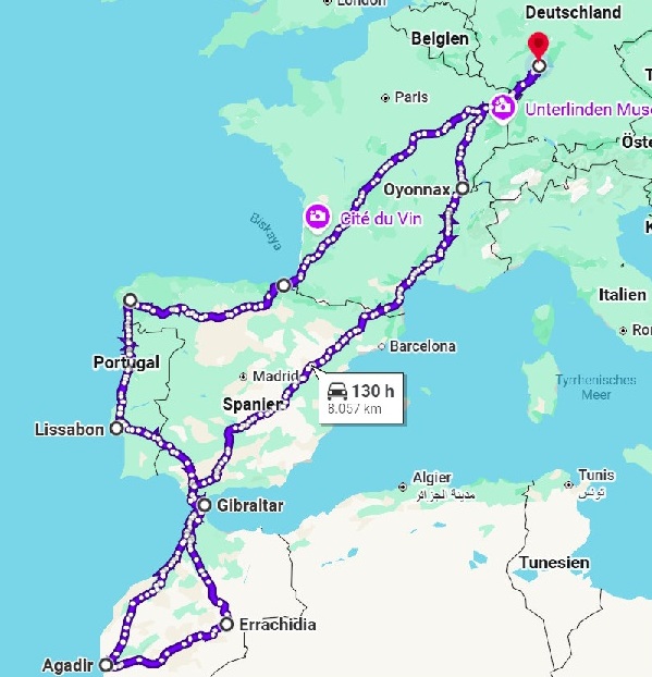 Foto 1 – 22.03.2026 – Planung - 8.057 km